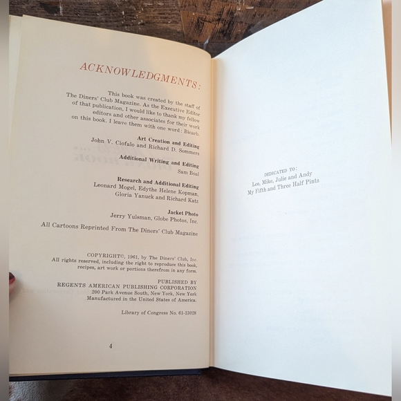 1961 The Diners Club Drink Book By Marty Simmons - Picture 4 of 15